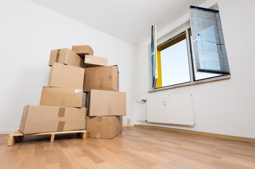 Careful packing and loading for a home removal in North London