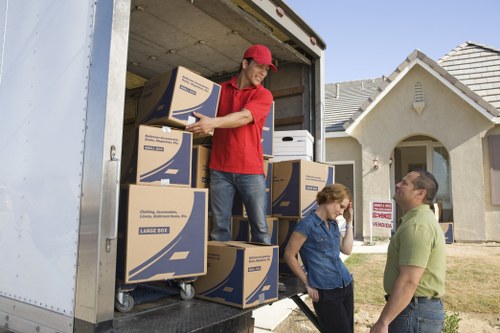 Local removals crew planning a move in North London